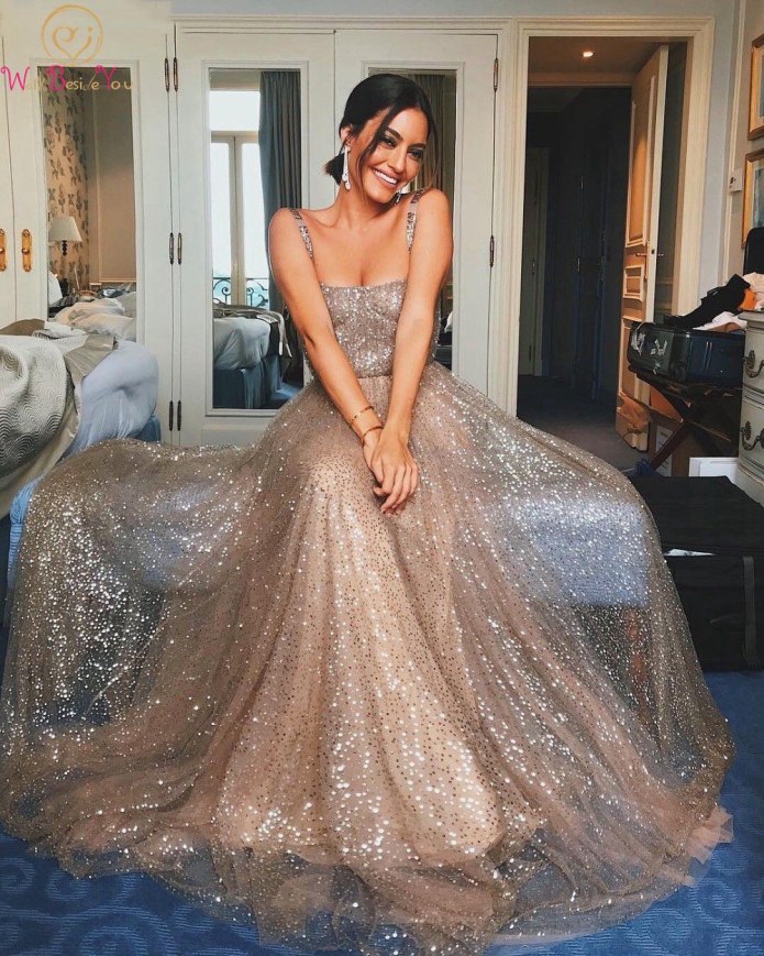 Sequins Dress Maxi Dress women long Evening Party Dress