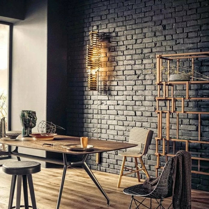 Loft Interior Design кирпич