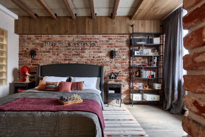 Спальня в стиле Loft