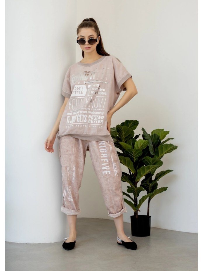 Костюмный жилет льняной