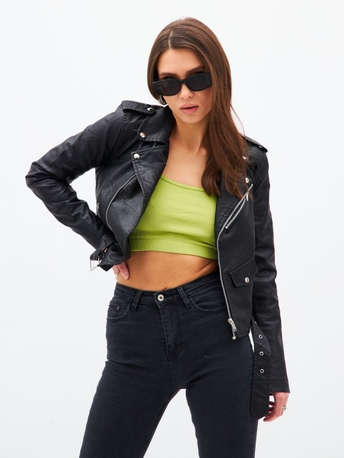 Lauren Ralph Lauren Leather Moto Jacket