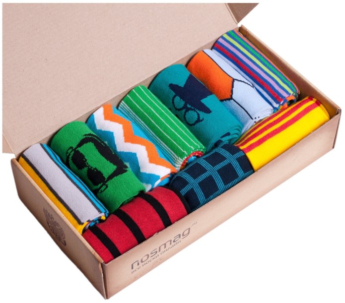 Комплект носков moscowsocksclub, 10 шт