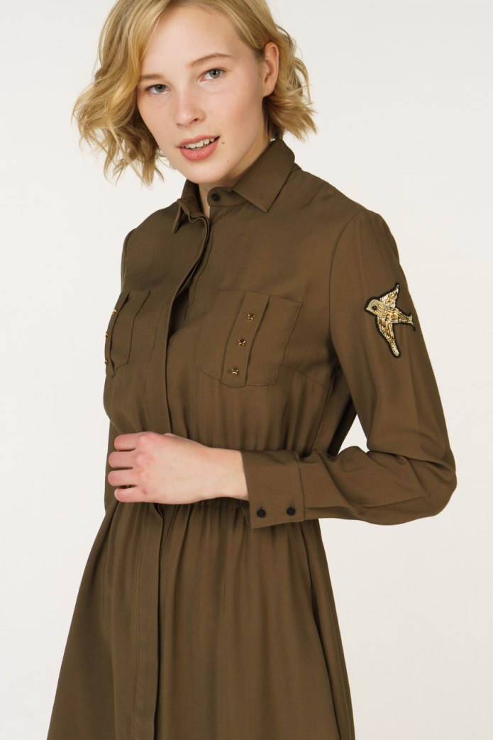 Gaelle платье милитари