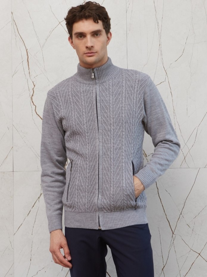 Пальто с капюшоном мужское на молнии Esprit