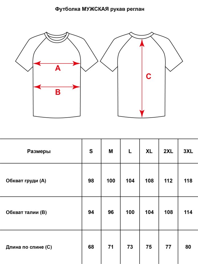 Размерная таблица худи 2xl