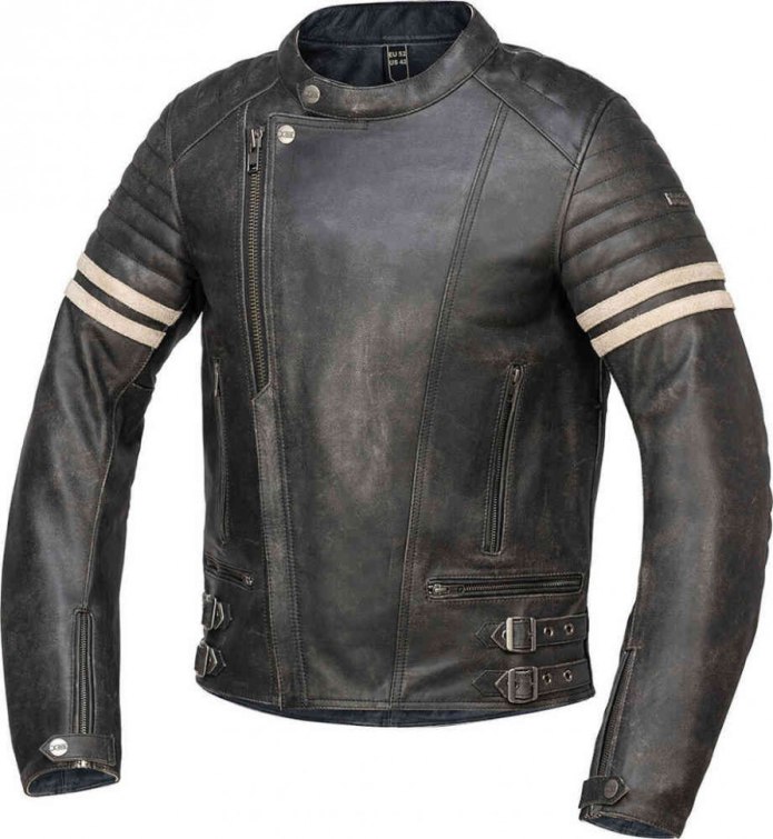 IXS Leather Moto Jacket Brown