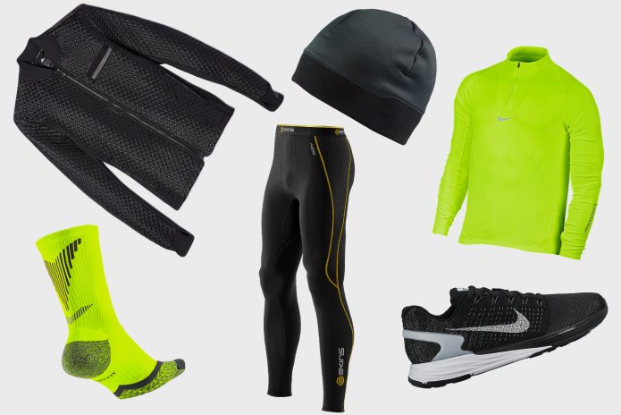 Костюм беговой Noname Robigo 14, Black/Lime