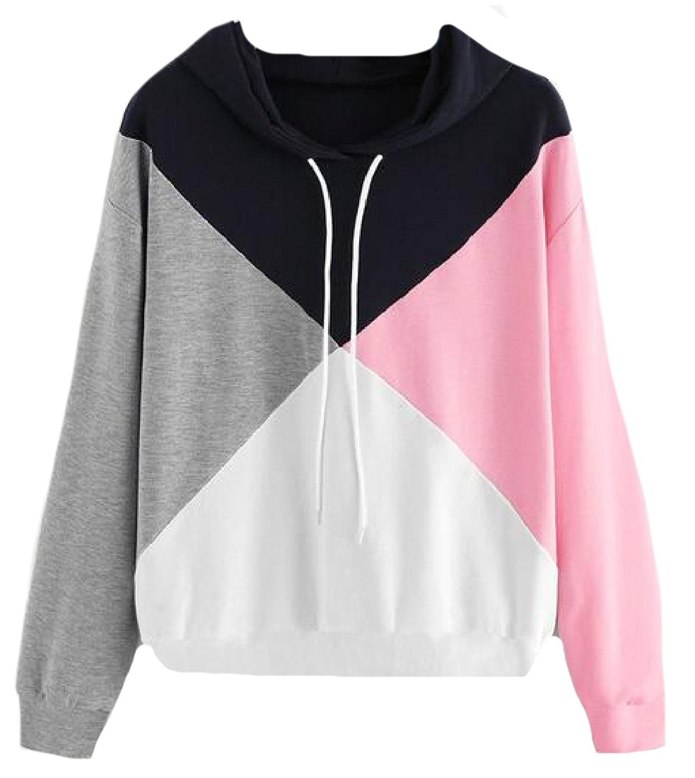 Колор блок Hoodie