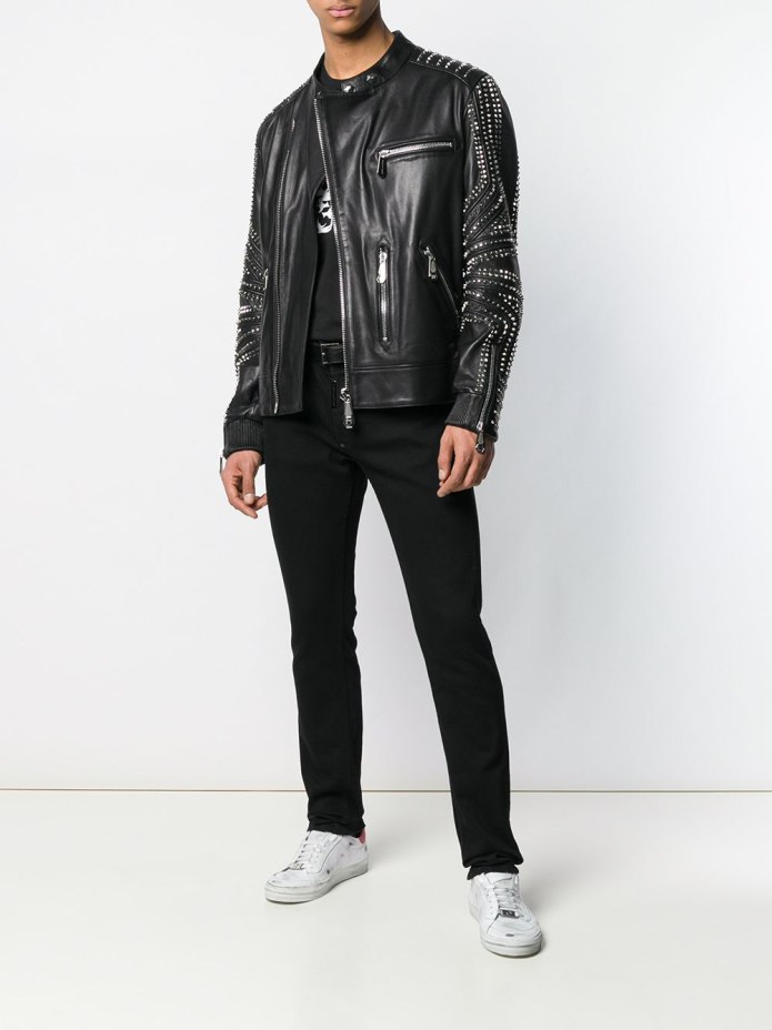 Philipp plein Biker Leather Jacket