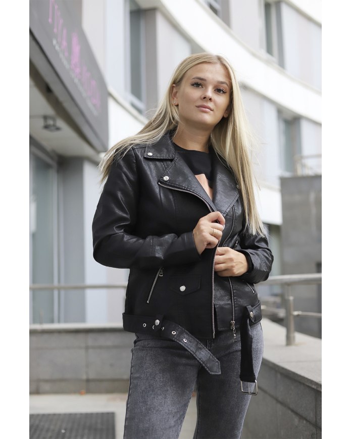 Кожаная куртка Armani Exchange