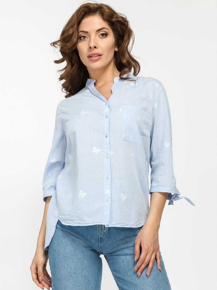 Uniqlo рубашка синяя клетка