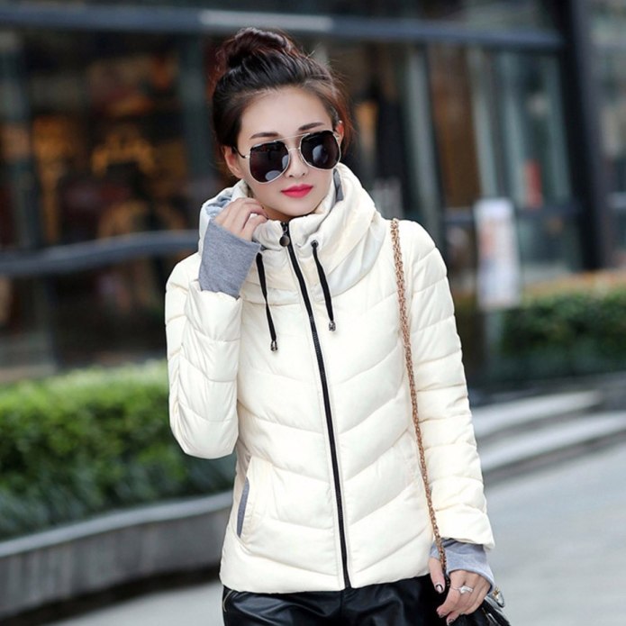 7xl 2019 Winter Jacket women White Duck down long Jacket female Paddad