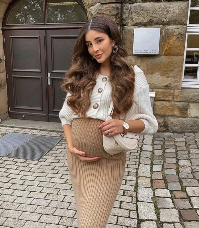 Стильные Луки для беременных Весна
