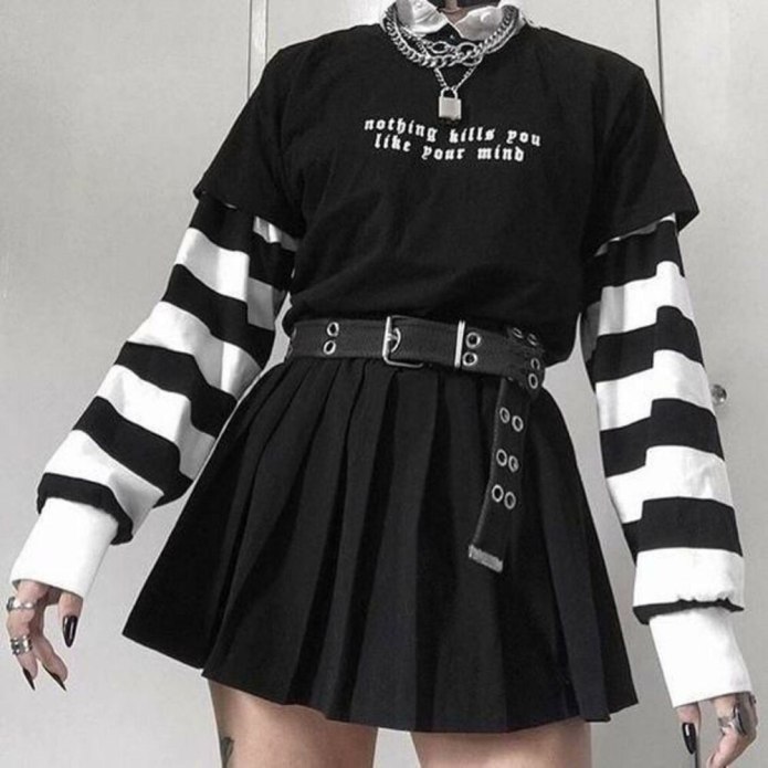 Goth outfit Грандж 2020 одежда