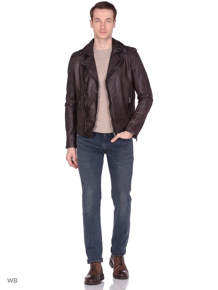 Куртка из натуральной кожи Urban Fashion for men 565998003