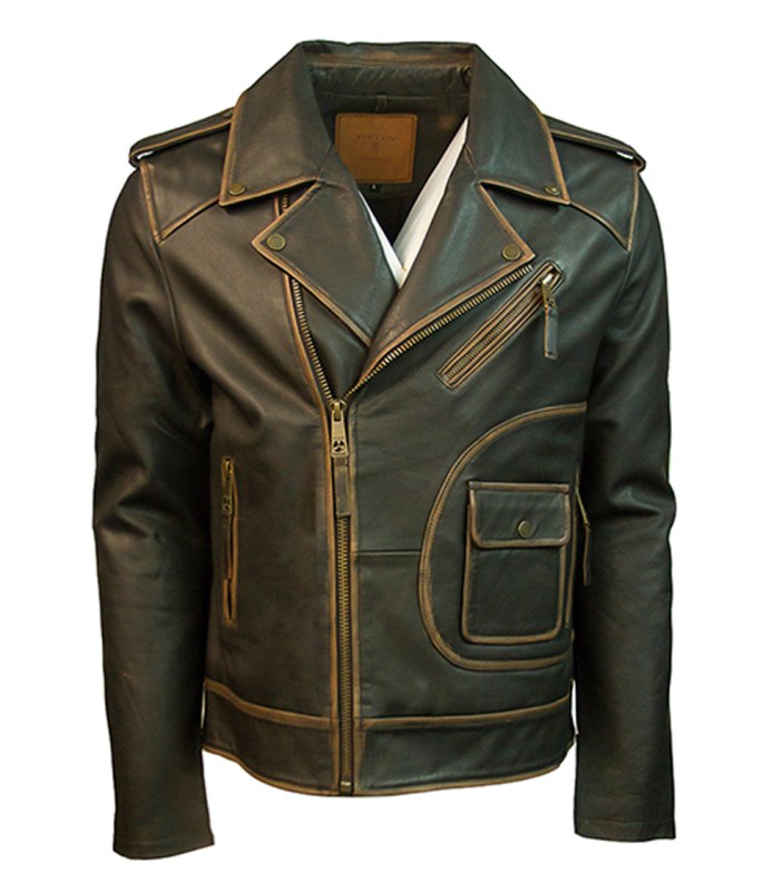 Rock Merch косуха кожаная мужская