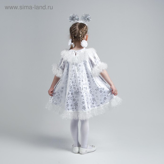 Белое платье снежинки