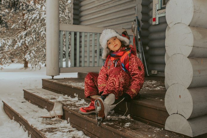 Зимний корпоратив на природе зимой