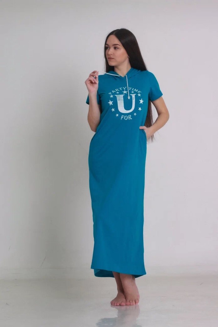 Черное платье лен
