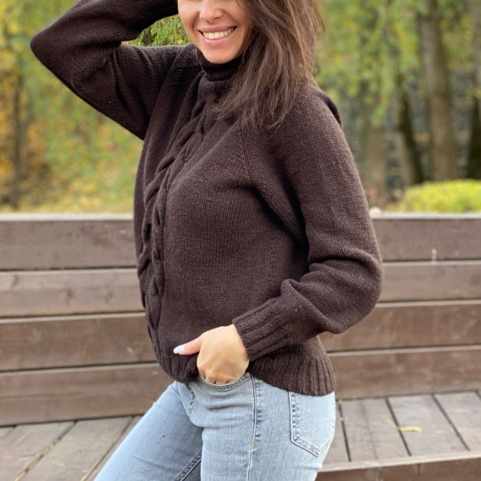 Платье косами реглан сверху