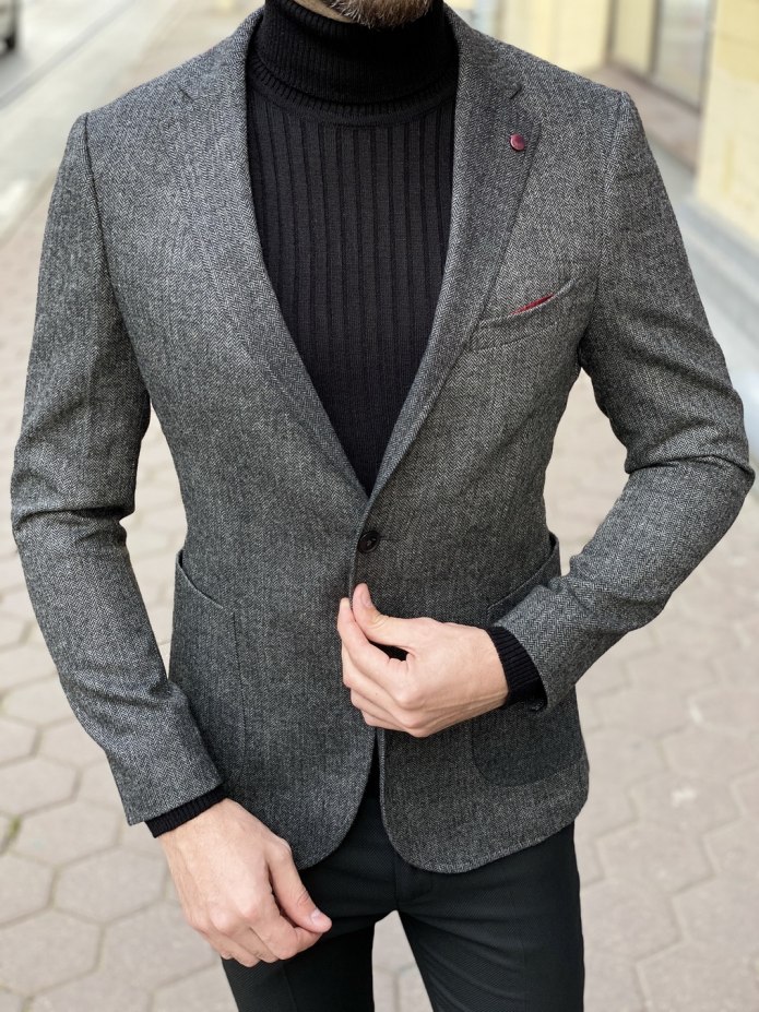 Мужской пиджак в стиле Casual