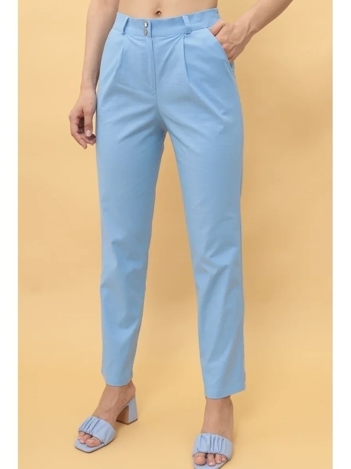 Брюки с защипами Zara