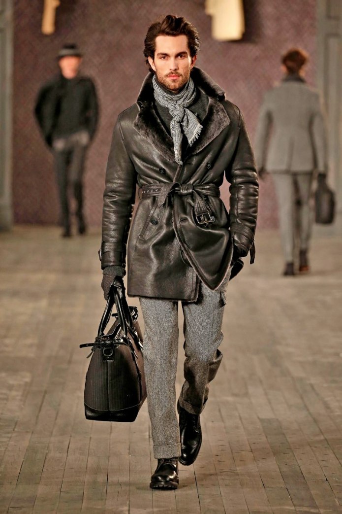 Куртка кожаная Joseph Abboud