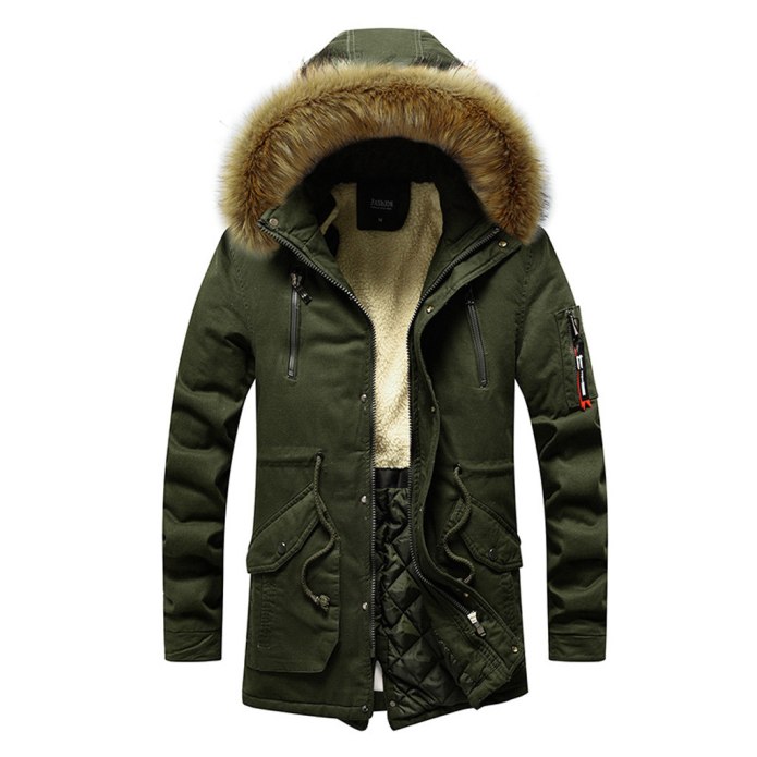 Мужская куртка парка long Puffer with Heavyweight lining