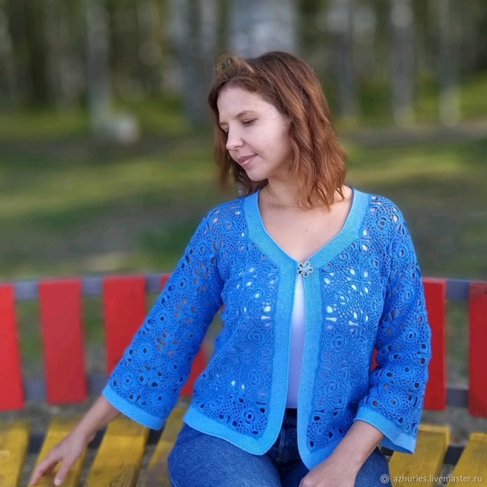 Вязаный жакет