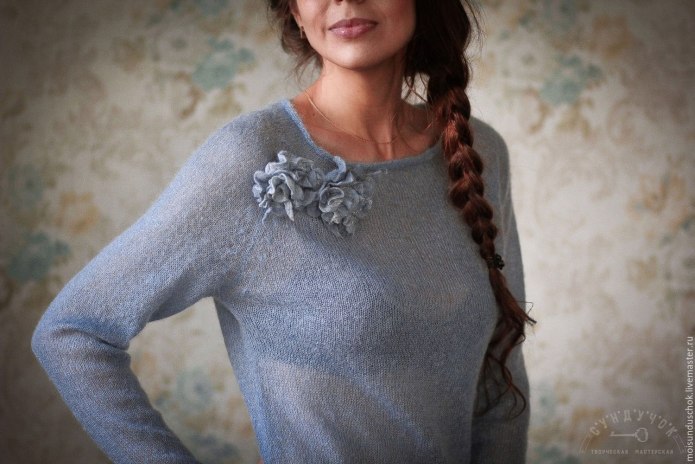 Ажурная кофта