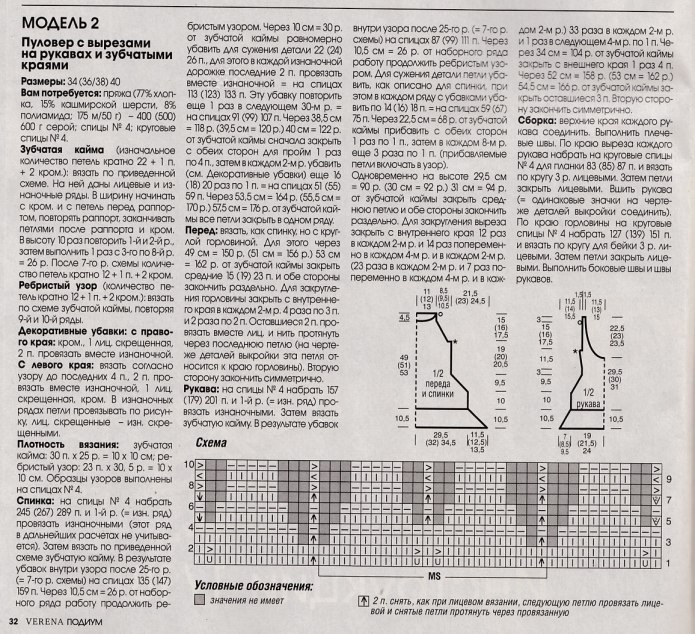 Ruder 741 пуловер Ryder схема