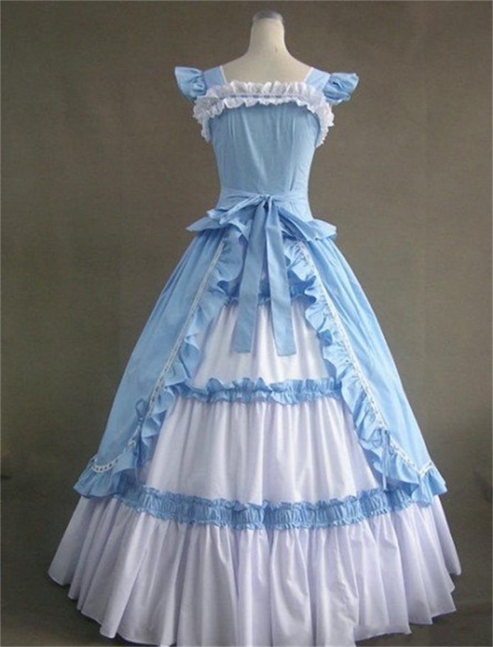 Blue Victorian платье