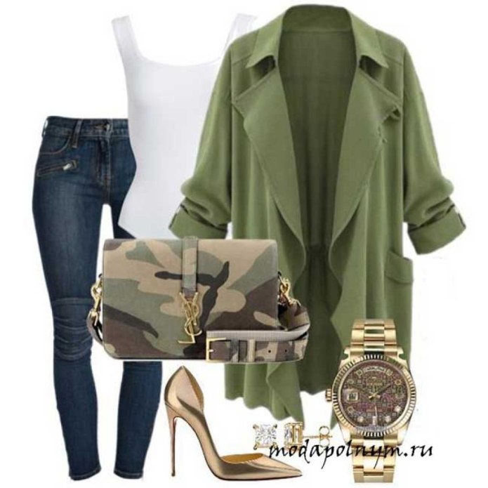Look в стиле милитари