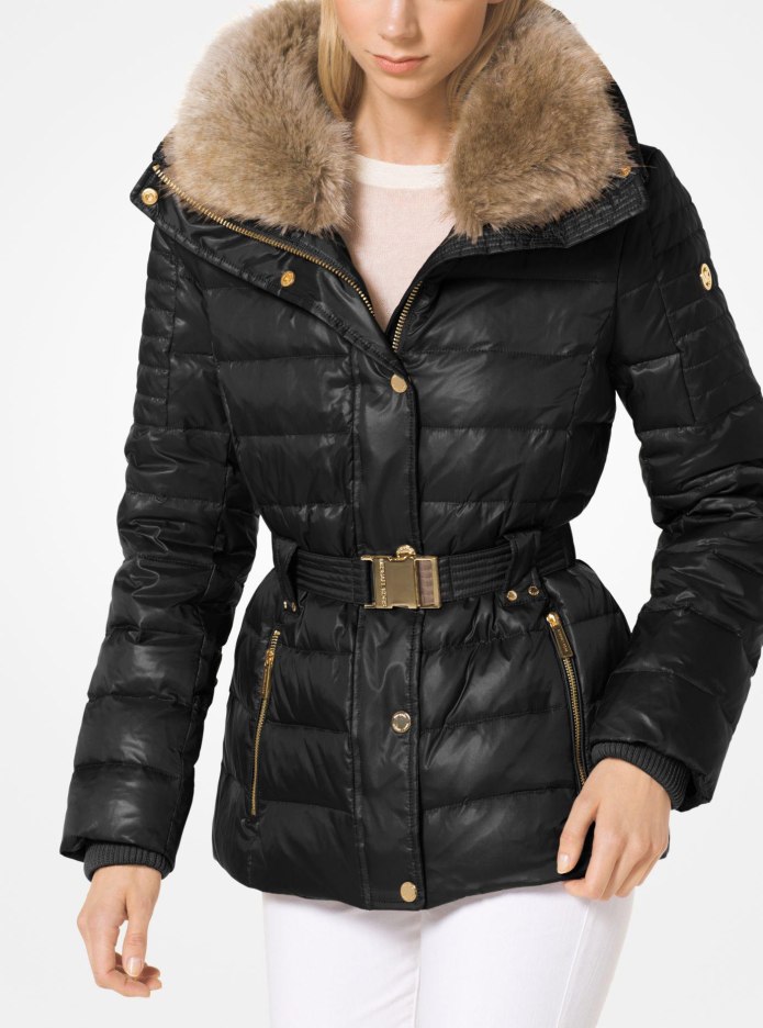 Belted Puffer Coat Michael Kors