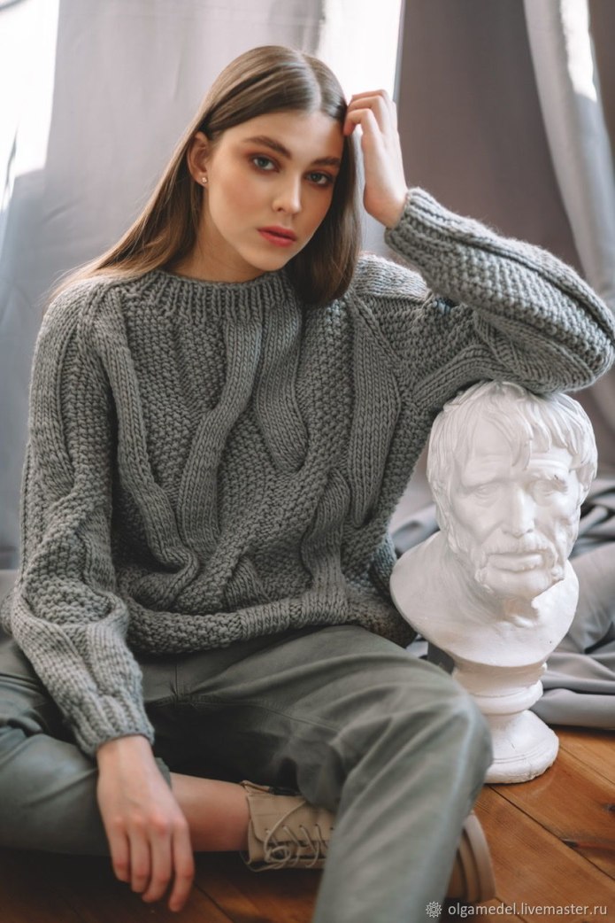 Джемпер женский kwjs180754 - Grey Melange