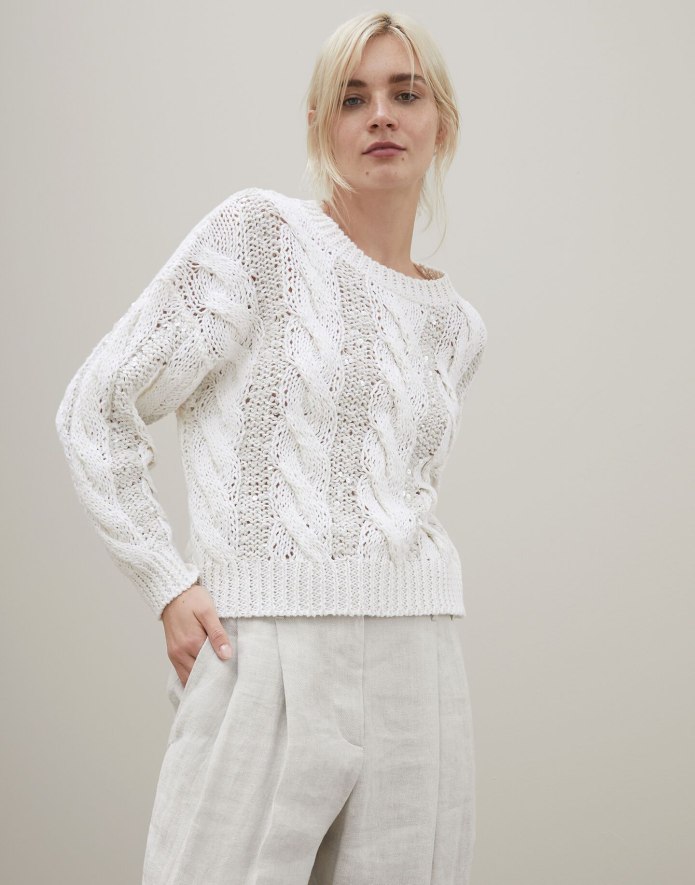 Джемпер Dazzling Nordic Cables Brunello Cucinelli