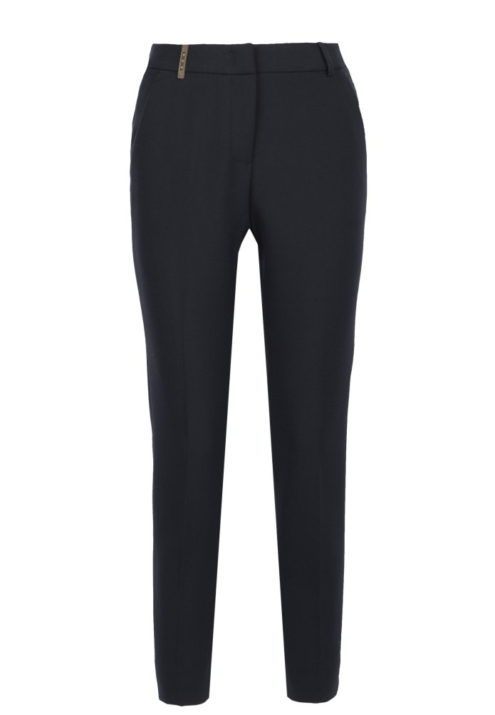 Брюки Stella MCCARTNEY 100 хлопок синие