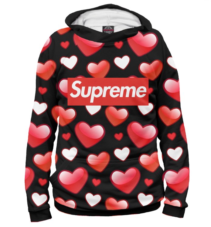 Supreme толстовка серая