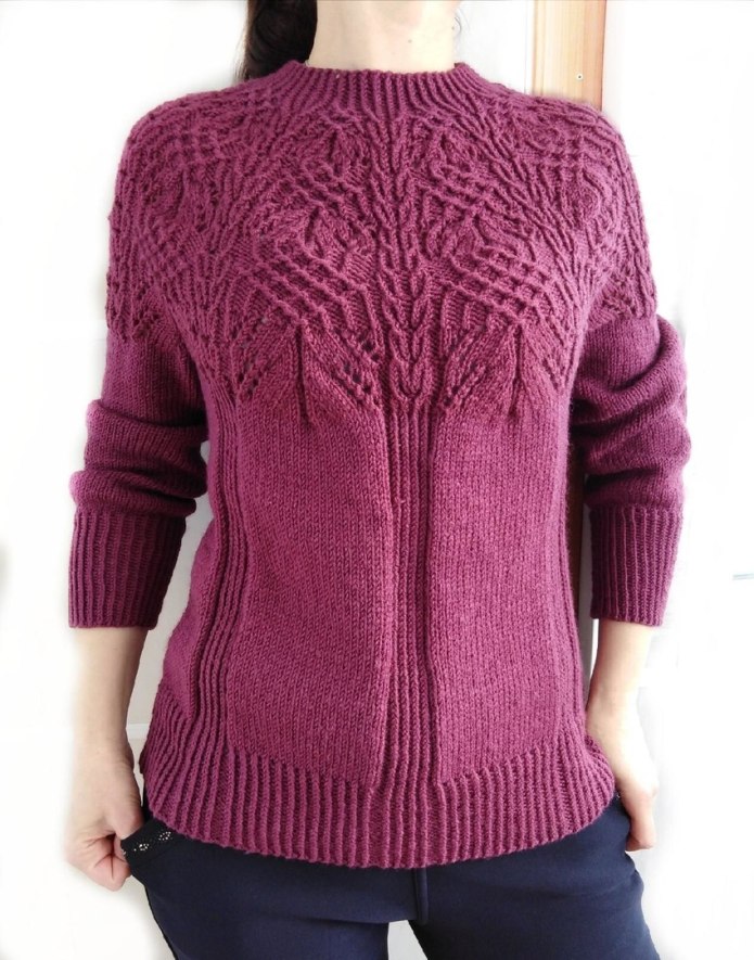Пуловер спицами Abbey из Knitscene 2011 Fall