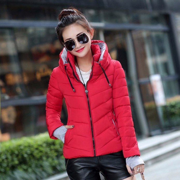 Куртка Stand Collar Cotton Jacket women