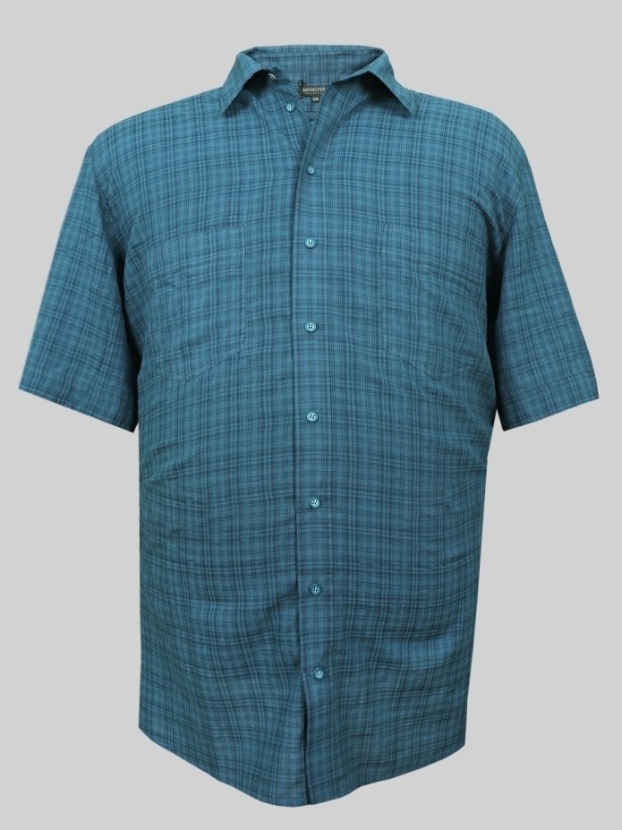 Голубая рубашка Uniqlo