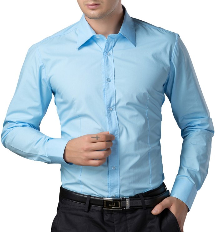 Мужские рубашки Slim Fit masculina Business