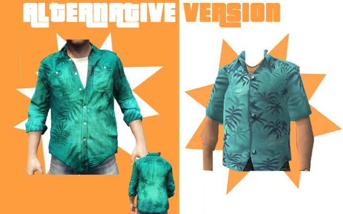 Tommy Vercetti рубашка стойка воротник