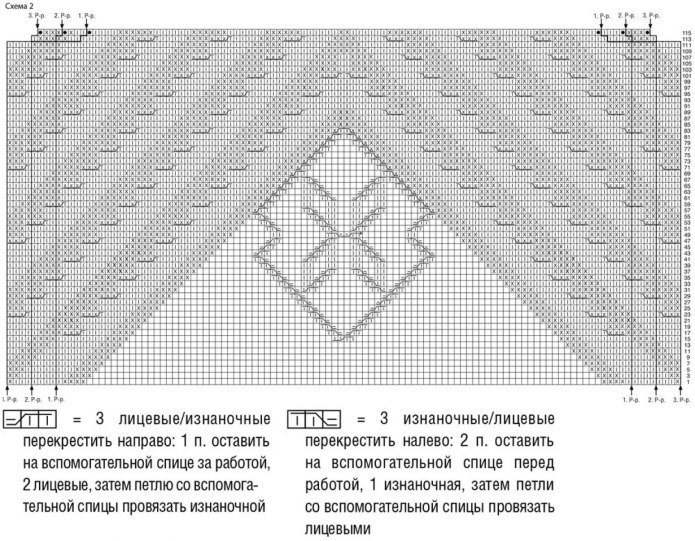 Джемпер с диагональным рисунком