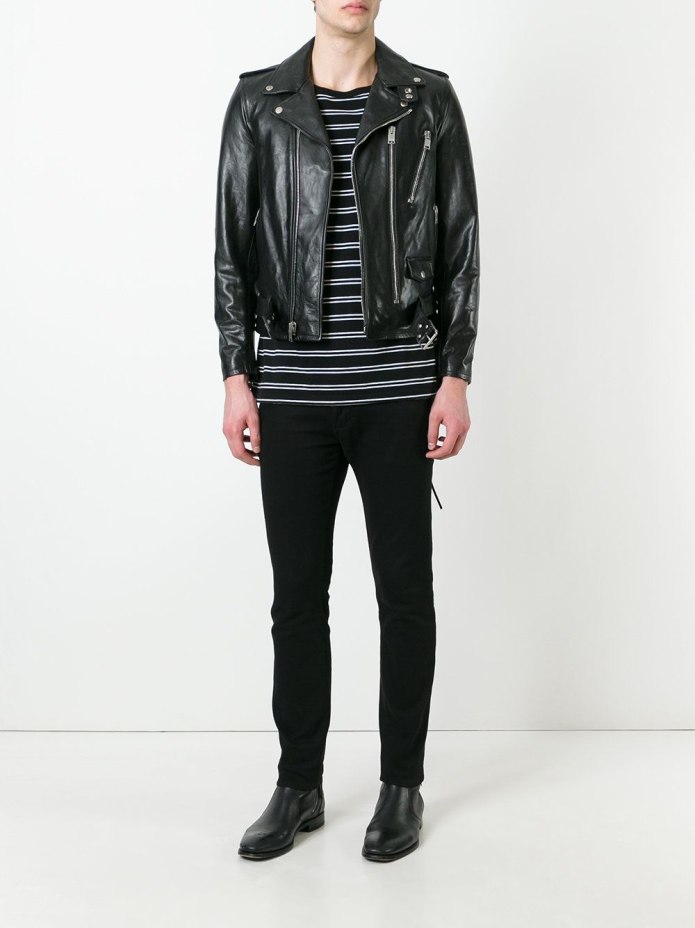 Кожаная куртка Saint Laurent