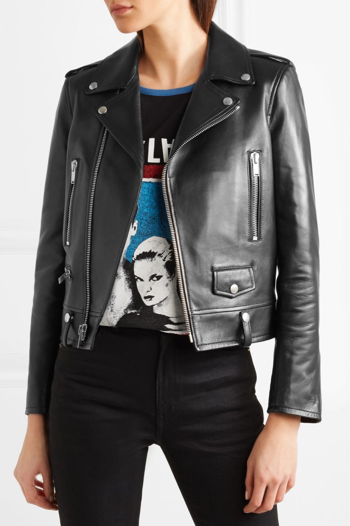 Кожанка Saint Laurent