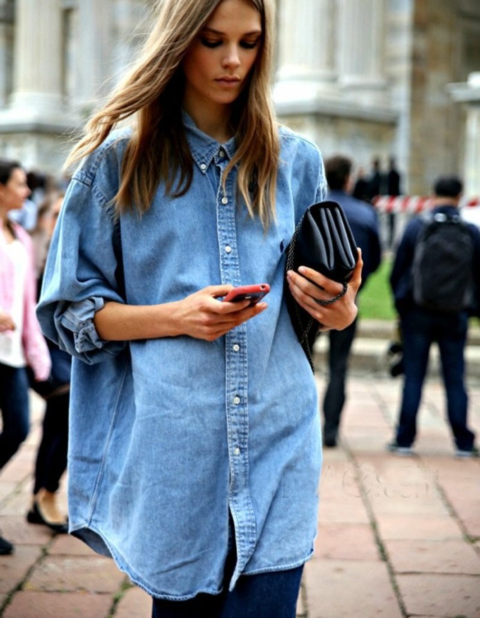 Рубашка Oversized Street Style