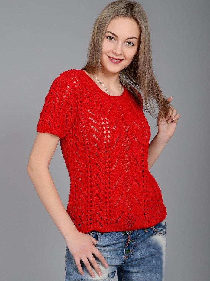 Джемпер жен. Mela красный Knit Jumper