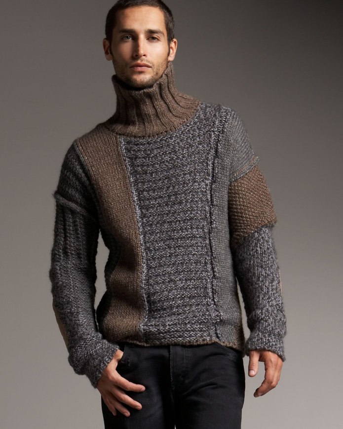 Узор massimo Dutti свитер мужской