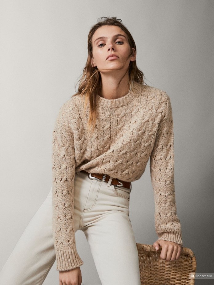 Джемпер серый massimo Dutti